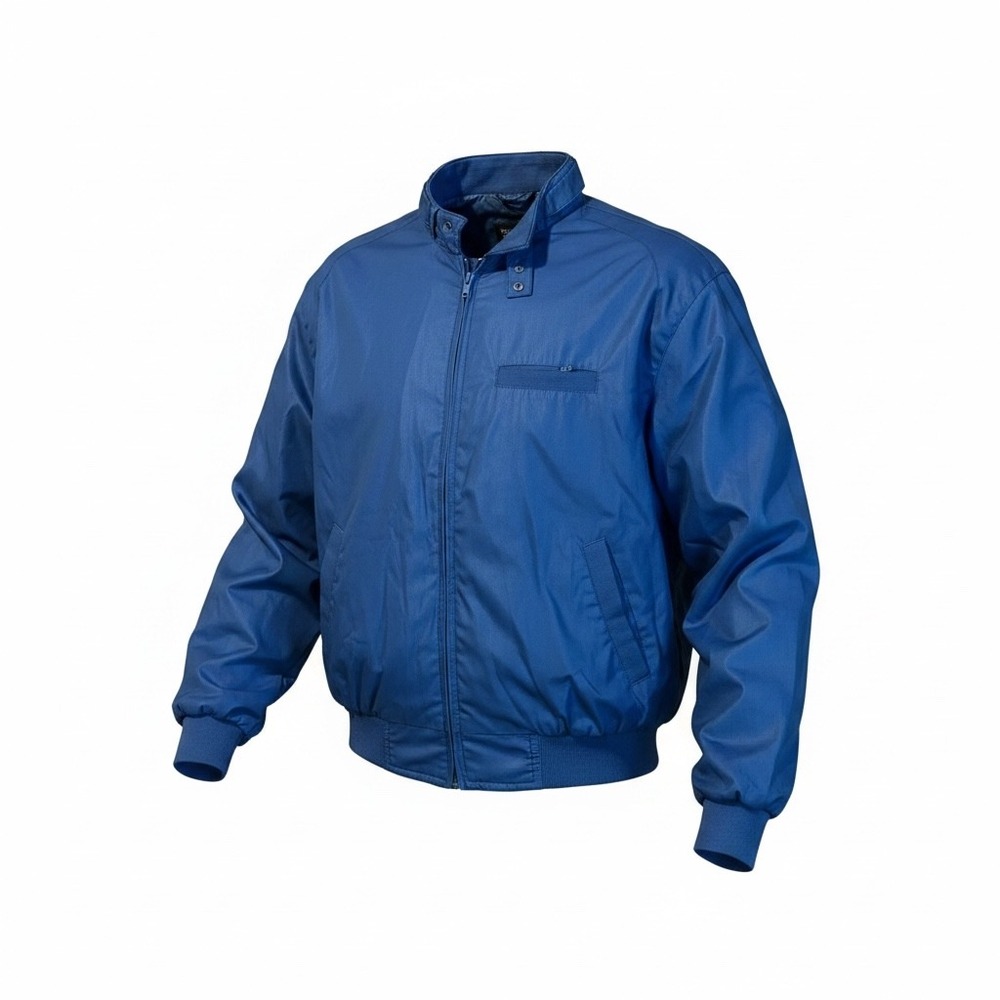 Steeplechase Mens Royal Blue Bomber Jacket XL 46 Equestrian Windbreaker Vintage